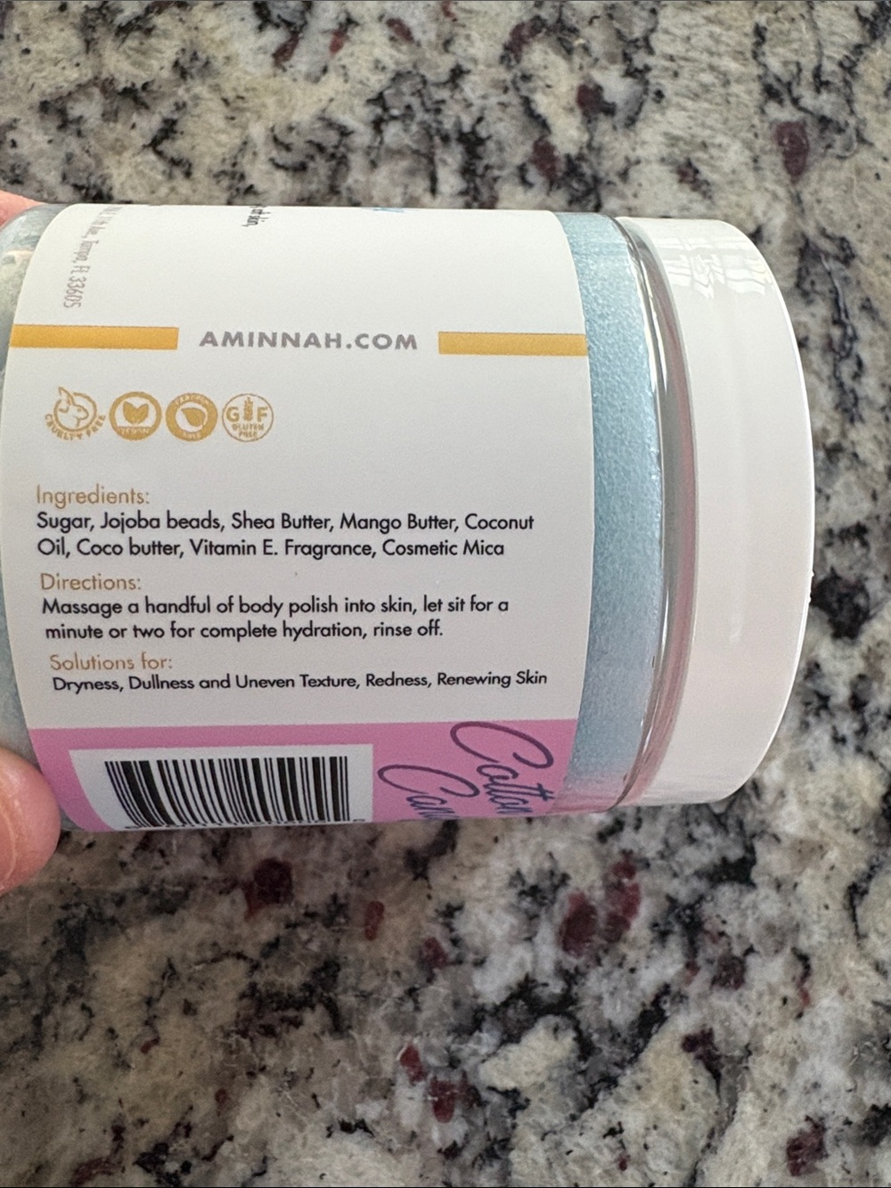 Aminnah Sugar Scrub and Body Butter Cotton Candy - Picture 8 of 8
